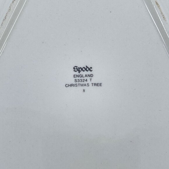 vintage spode christmas tree shaped serving dish s3324Tt made in england - Picture 4 of 4